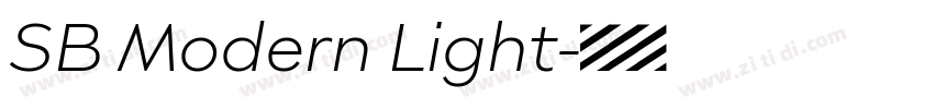 SB Modern Light字体转换